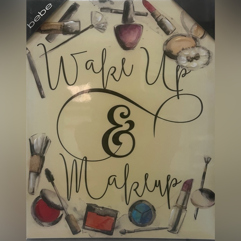 New- Bebe Makeup printed canvas